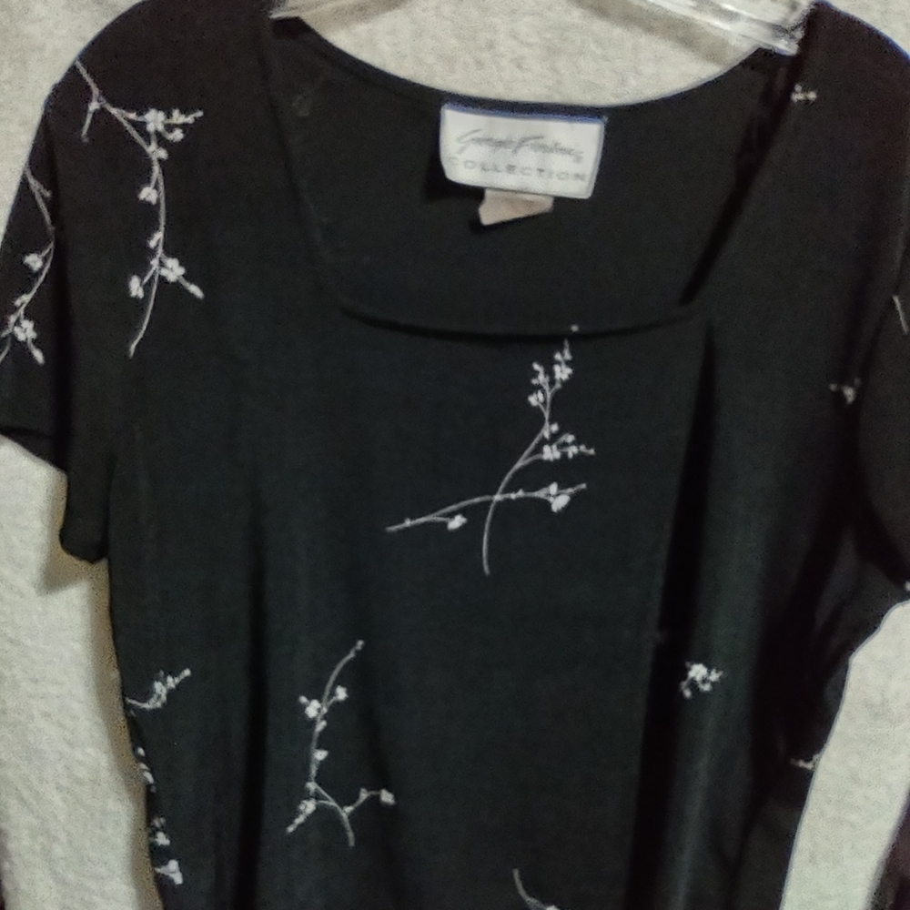 (538) Giorgio Fiorlini collection, size L, women's, Black polyester/spandex Top